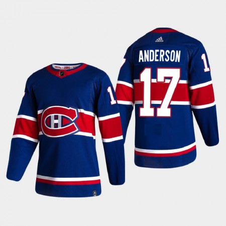 Herren Eishockey Montreal Canadiens Trikot Josh Anderson 17 2020-21 Reverse Retro Authentic